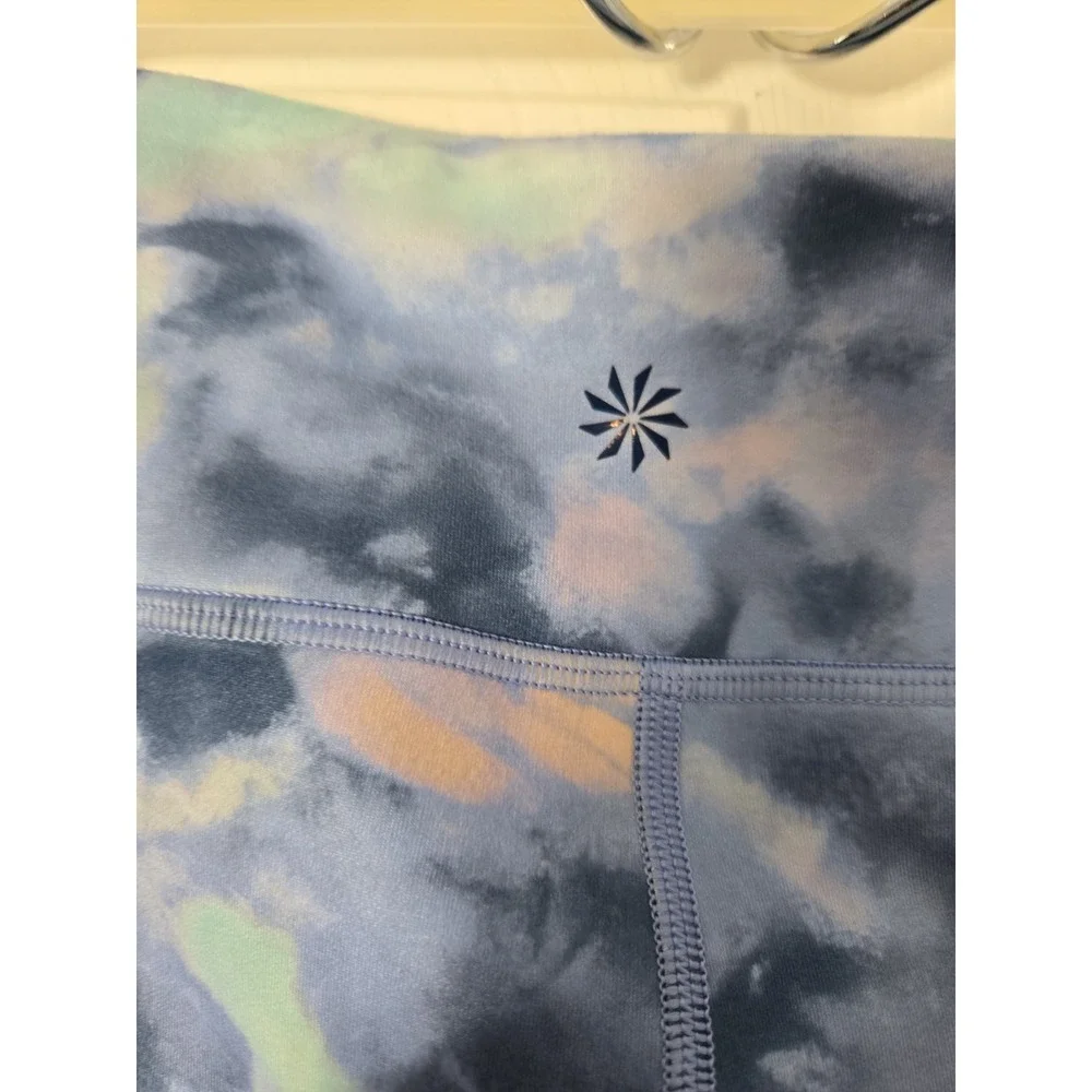 Athleta Girl High Rise Chit Chat Tight Leggings‎ in Blue Cloud Print Size 16/XXL